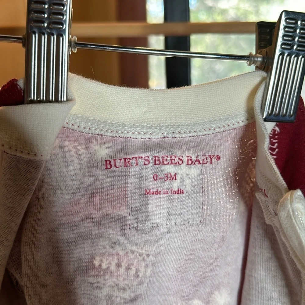 NWOT Burts Bees Organic Cotton Winter Hats Sleeper Size 0-3 Mths